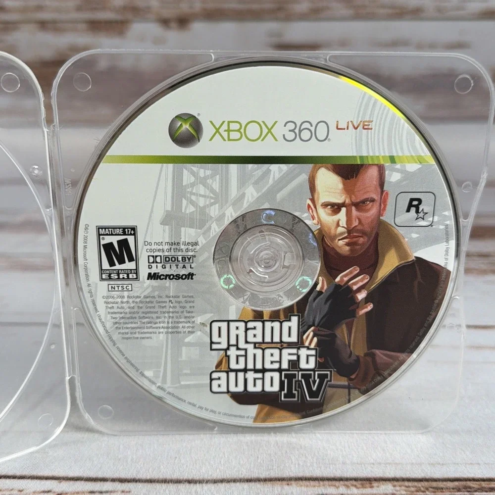 GTA 4 Grand Theft Auto IV Xbox 360 Game Disc Only Tested Resurfaced